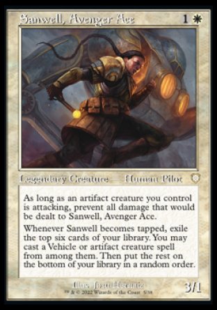 (005) Magic The Gathering Commander: The Brothers' War Single: Sanwell, Avenger Ace Rare