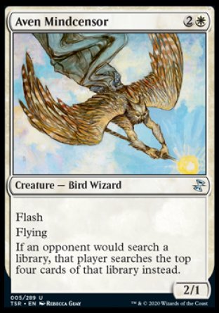 (005/289) Magic The Gathering Time Spiral Remastered Single: Aven Mindcensor Holo Uncommon