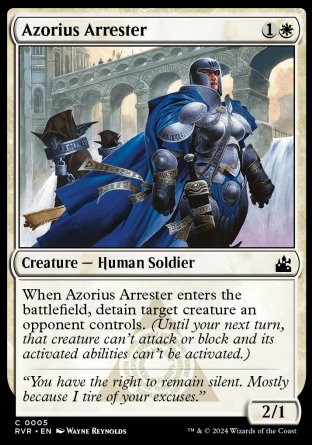 (005) Magic The Gathering Ravnica Remastered Single: Azorius Arrester Holo Common