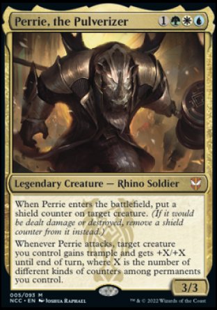 (005) Magic The Gathering Commander: Streets of New Capenna Single: Perrie, the Pulverizer Mythic