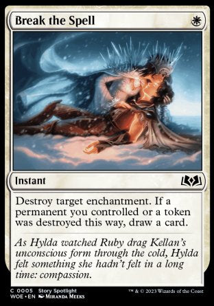 (005) Magic The Gathering Wilds of Eldraine Single: Break the Spell Holo Common