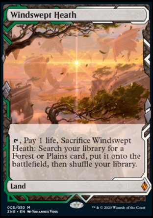 (005/030) Magic The Gathering Zendikar Rising Expeditions Single: Windswept Heath Mythic