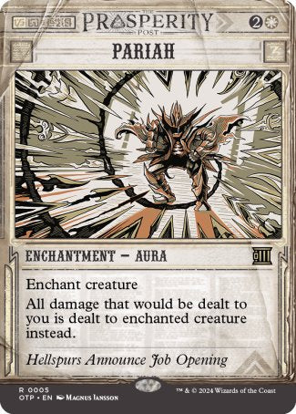 (005) Magic The Gathering Breaking News Single: Pariah Holo Rare