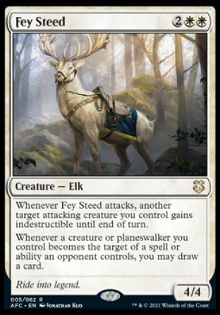(005) Magic The Gathering Commander: Adventures in the Forgotten Realms Single: Fey Steed Rare