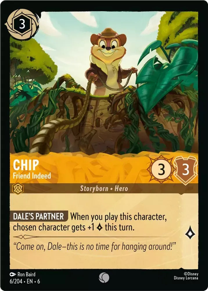 (006) Lorcana Azurite Sea Single: Chip - Friend Indeed Common
