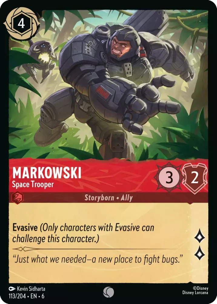 (113) Lorcana Azurite Sea Single: Markowski - Space Trooper Holo Common