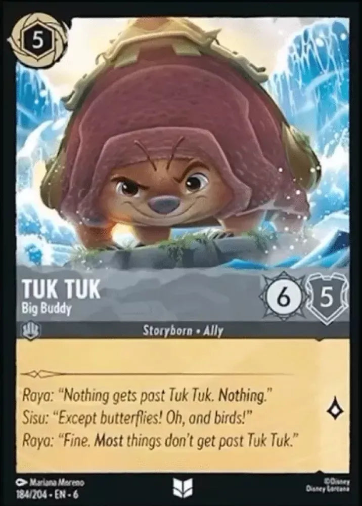 (184) Lorcana Azurite Sea Single: Tuk Tuk - Big Buddy Holo Uncommon