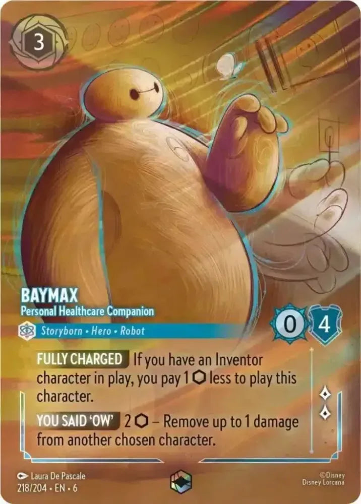(218) Lorcana Azurite Sea Single: Baymax - Personal Healthcare Companion (V.2) Enchanted