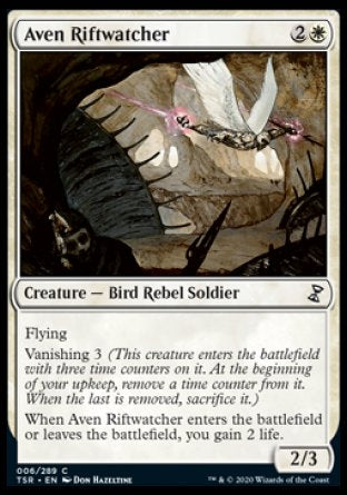 (006/289) Magic The Gathering Time Spiral Remastered Single: Aven Riftwatcher Holo Common