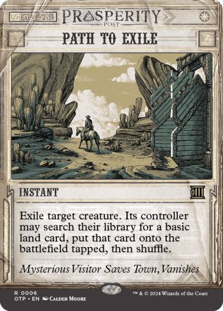 (006) Magic The Gathering Breaking News Single: Path to Exile Holo Rare
