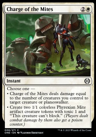 (006) Magic The Gathering Phyrexia: All Will Be One Single: Charge of the Mites Common