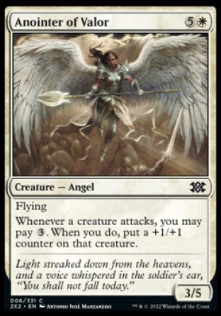 (006) Magic The Gathering Double Masters 2022 Single: Anointer of Valor Common