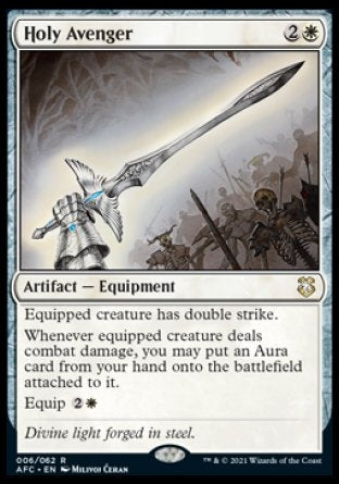 (006) Magic The Gathering Commander: Adventures in the Forgotten Realms Single: Holy Avenger Rare