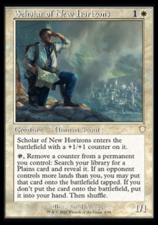 (006) Magic The Gathering Commander: The Brothers' War Single: Scholar of New Horizons Rare