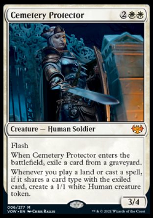 (006) Magic The Gathering Innistrad: Crimson Vow Single: Cemetery Protector Mythic