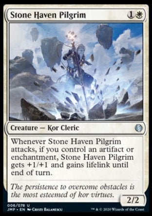 (006) Magic The Gathering Jumpstart Single: Stone Haven Pilgrim Uncommon