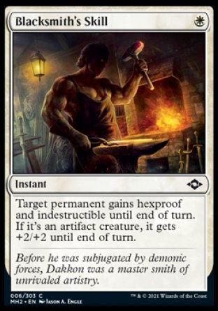 (006) Magic The Gathering Modern Horizons 2 Single: Blacksmith's Skill Common