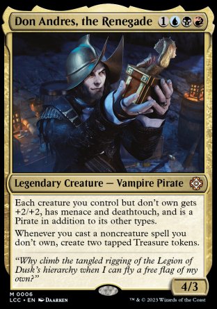 (006) Magic The Gathering Commander: The Lost Caverns of Ixalan Single: Don Andres, the Renegade Mythic