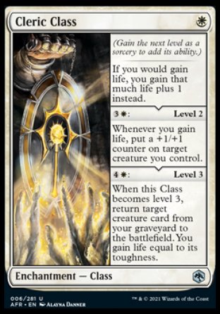 (006) Magic The Gathering Adventures in the Forgotten Realms Single: Cleric Class Holo Uncommon