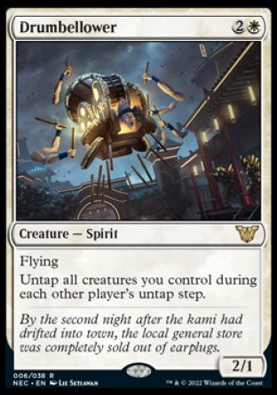 (006) Magic The Gathering Commander: Kamigawa: Neon Dynasty Single: Drumbellower (V.1) Rare