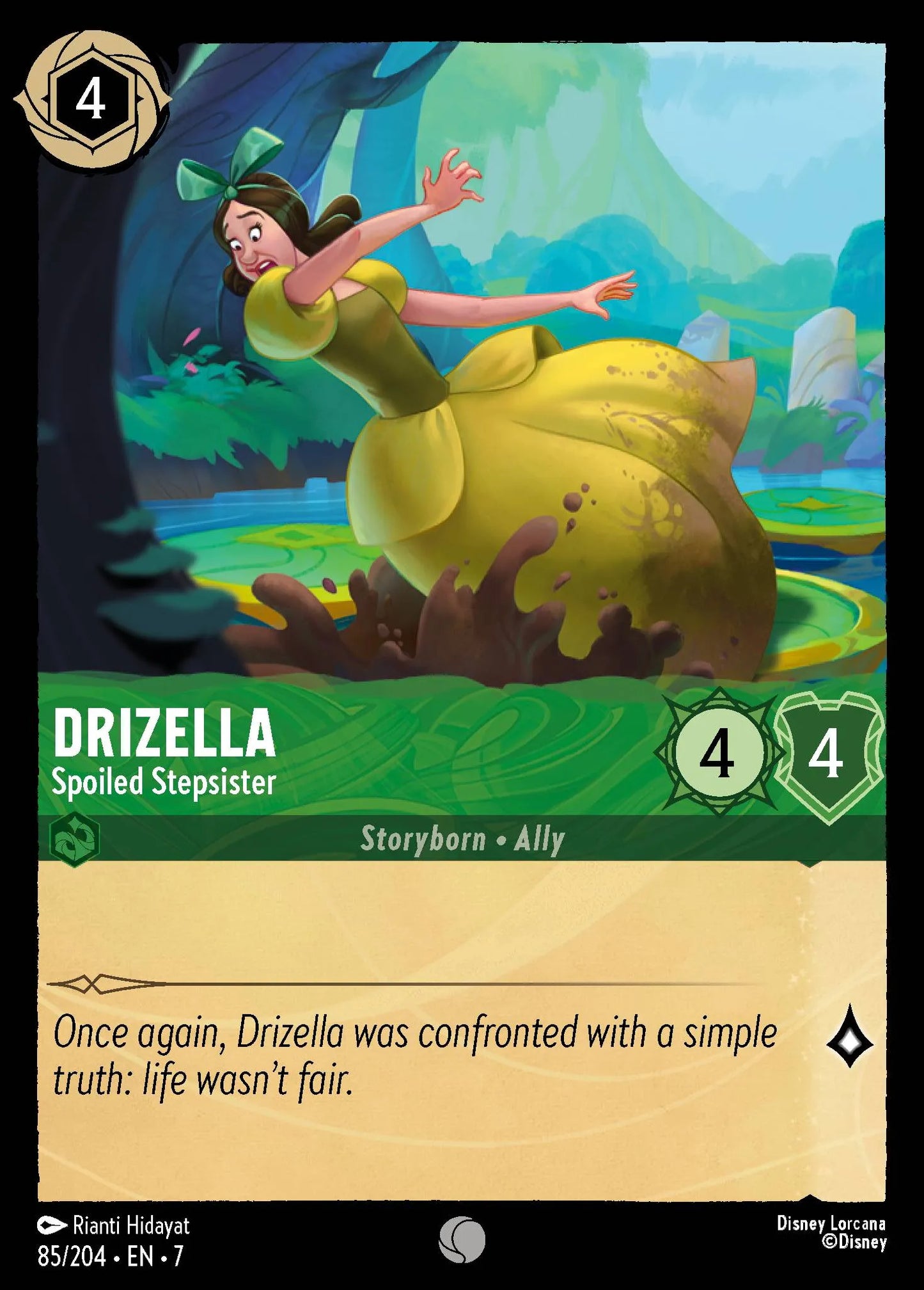 (085/204) Lorcana Archazia's Island Single: Drizella - Spoiled Stepsister Common
