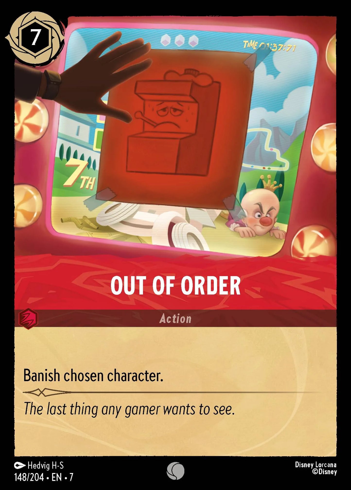 (148/204) Lorcana Archazia's Island Single: Out of Order Holo Common