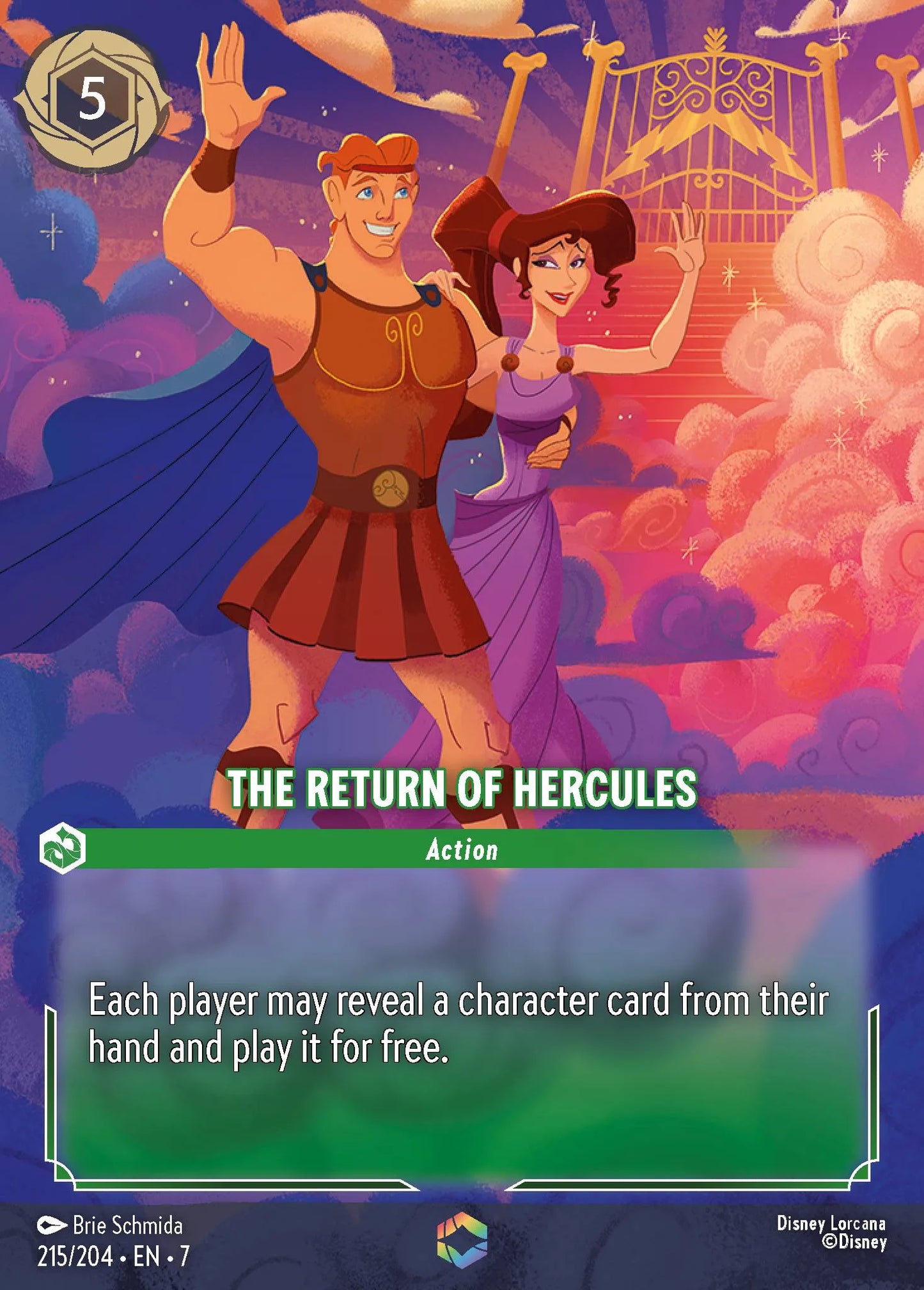 (215/204) Lorcana Archazia's Island Single: The Return of Hercules (V.2) Enchanted