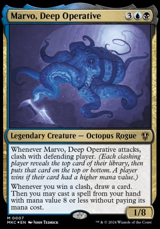 (007) Magic The Gathering Commander: Murders at Karlov Manor Single: Marvo, Deep Operative Holo Mythic