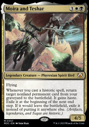 (007) Magic The Gathering Commander: March of the Machine Single: Moira and Teshar Mythic
