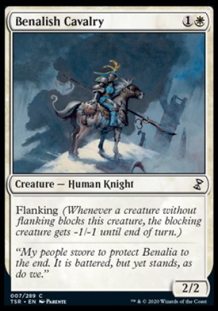 (007/289) Magic The Gathering Time Spiral Remastered Single: Benalish Cavalry Common