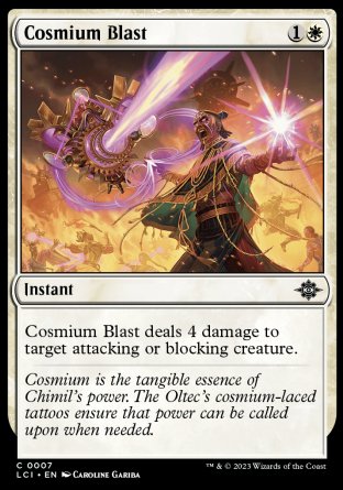 (007) Magic The Gathering The Lost Caverns of Ixalan Single: Cosmium Blast Holo Common