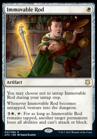 (007) Magic The Gathering Commander: Adventures in the Forgotten Realms Single: Immovable Rod Holo Rare