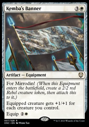 (007) Magic The Gathering Commander: Phyrexia: All Will Be One Single: Kemba's Banner Rare