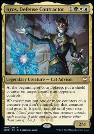 (007) Magic The Gathering Commander: Streets of New Capenna Single: Kros, Defense Contractor Mythic