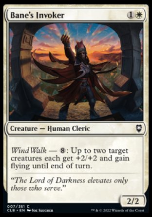 (007) Magic The Gathering Commander Legends: Battle for Baldur's Gate Single: Bane's Invoker Holo Common