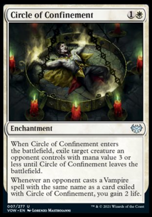 (007) Magic The Gathering Innistrad: Crimson Vow Single: Circle of Confinement Uncommon