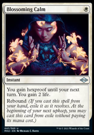 (007) Magic The Gathering Modern Horizons 2 Single: Blossoming Calm Uncommon