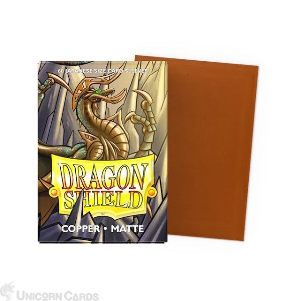 Dragon Shield Japanese Size Copper 60 Matte Dual Sleeves