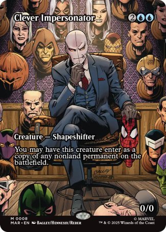 (008) Magic The Gathering Magic: The Gathering | Marvel's Spider-Man: Source Material Cards Single: Clever Impersonator Mythic