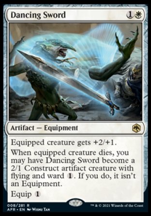 (008) Magic The Gathering Adventures in the Forgotten Realms Single: Dancing Sword Rare