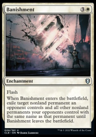 (008) Magic The Gathering Commander Legends: Battle for Baldur's Gate Single: Banishment Holo Uncommon