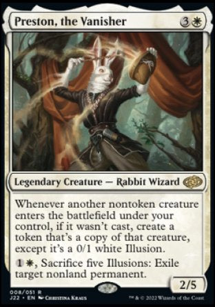 (008) Magic The Gathering Jumpstart 2022 Single: Preston, the Vanisher Rare