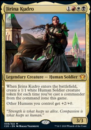 (008/322) Magic The Gathering Commander: Ikoria Single: Jirina Kudro (V.1) Holo Mythic