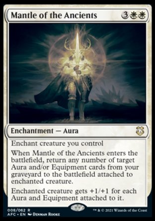 (008) Magic The Gathering Commander: Adventures in the Forgotten Realms Single: Mantle of the Ancients Rare