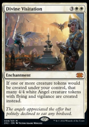 (008) Magic The Gathering Double Masters 2022 Single: Divine Visitation Mythic