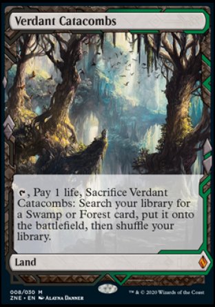 (008/030) Magic The Gathering Zendikar Rising Expeditions Single: Verdant Catacombs Mythic