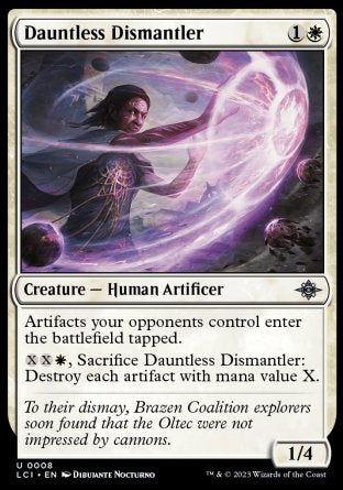 (008) Magic The Gathering The Lost Caverns of Ixalan Single: Dauntless Dismantler Holo Uncommon