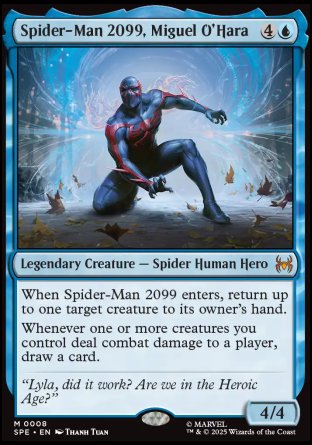 (008) Magic The Gathering Magic: The Gathering | Marvel's Spider-Man: Eternal Single: Spider-Man 2099, Miguel O'Hara Holo Mythic