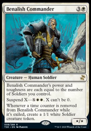 (008/289) Magic The Gathering Time Spiral Remastered Single: Benalish Commander Rare