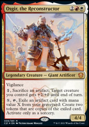 (008) Magic The Gathering Commander: Strixhaven Single: Osgir, the Reconstructor Holo Mythic